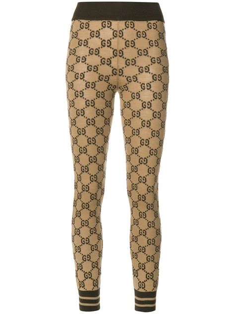 fake gucci brown gg pants|gucci tights gg.